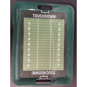 Football Field Shaped‎ Serving Tray Platter Bradshaw Int Inc. Superbowl Party